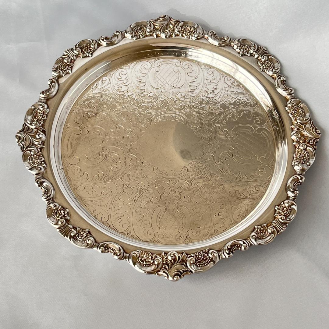 【Wallace】 Baroque ドリンク / カクテルトレー 25cm