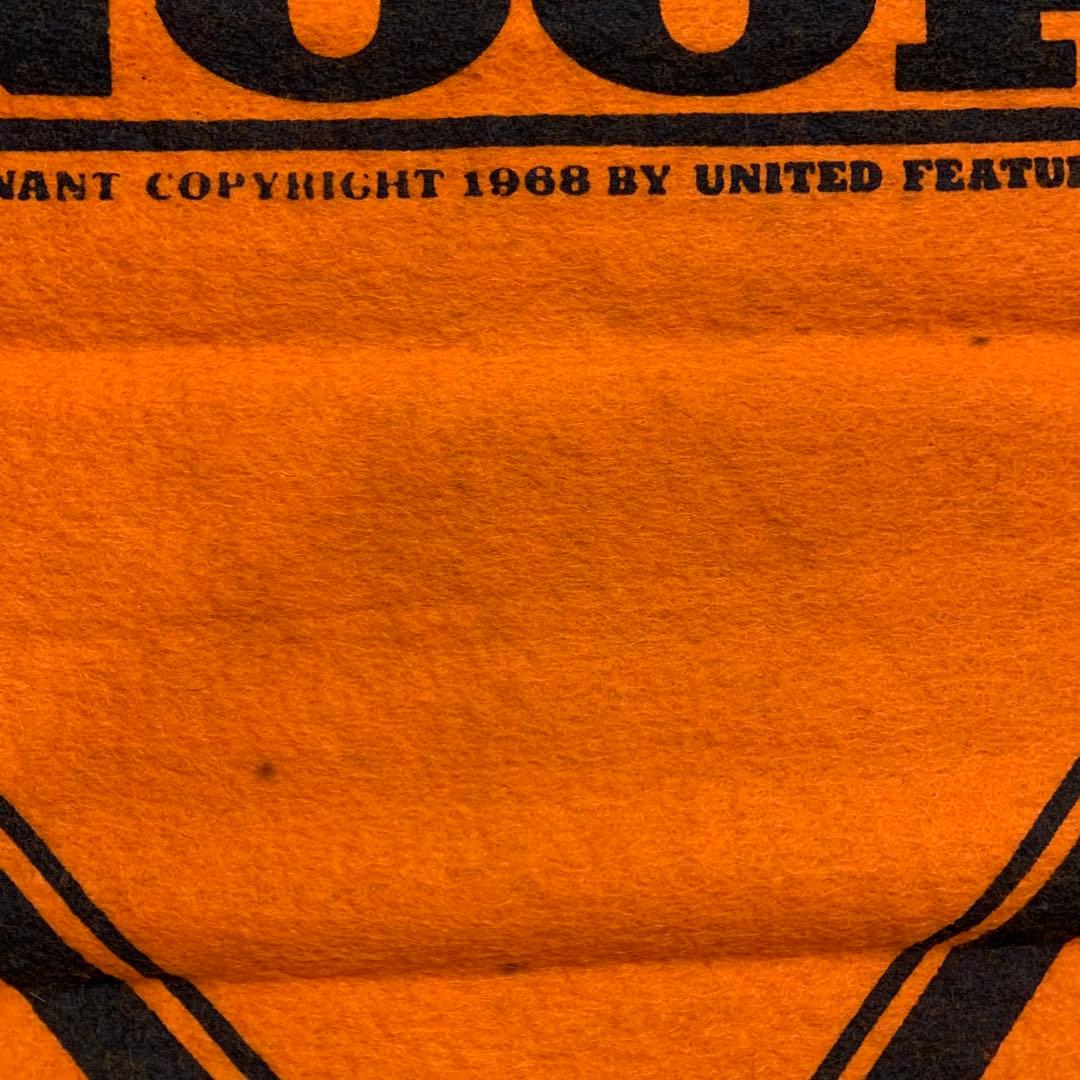 70's スヌーピー フェルトバナー ペナント オレンジ ピーナッツ