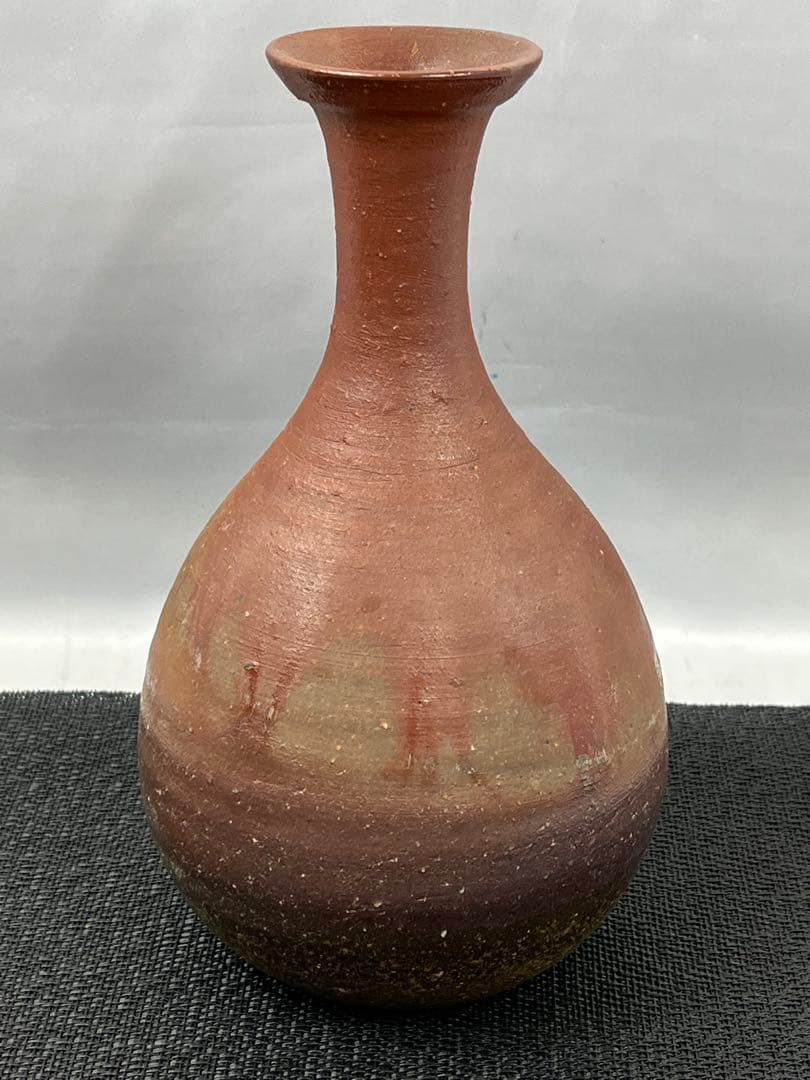 備前焼 花入 花瓶 一輪挿し 陶印あり 共箱 1180