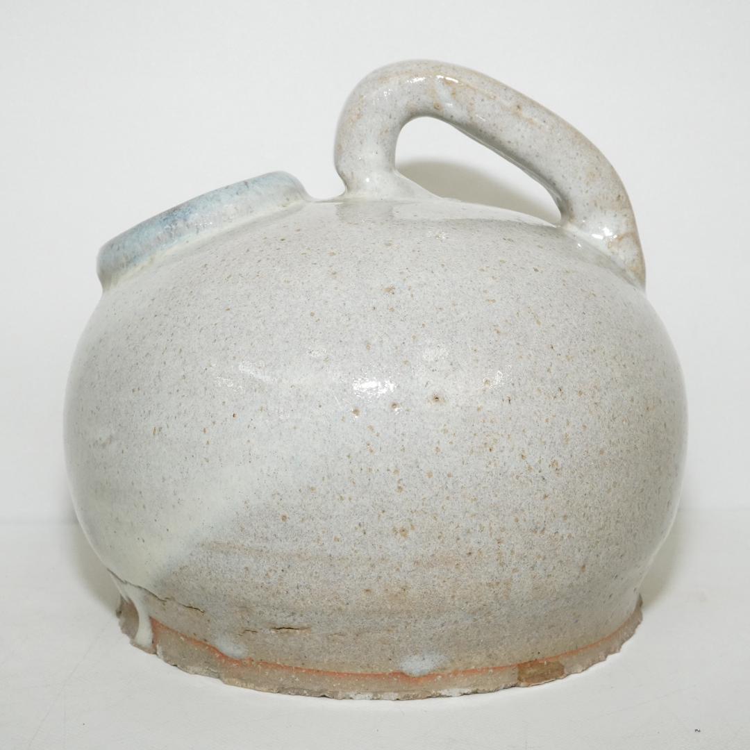 白磁 酒器 扁壺 古玩 水差し 花器 尿瓶 陶器