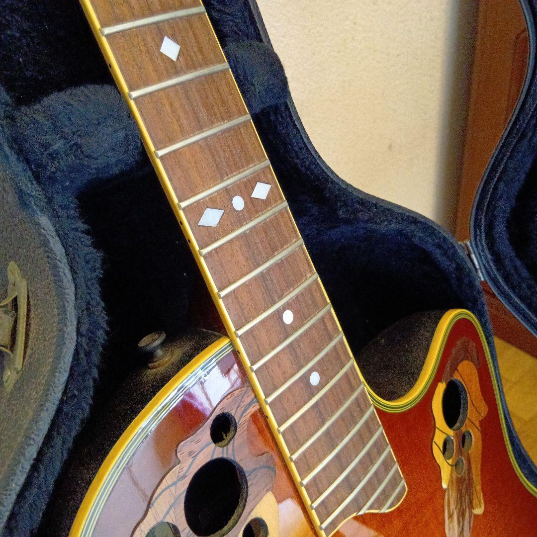 オベ−ション、エレキアコースティックギター オレンジ/ブラウン