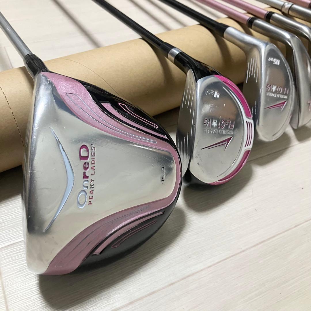 レディースゴルフセット OnreD/WORLDEAGLE他クラブ計8本バック付