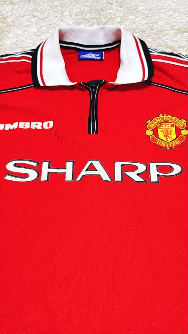 希少✨イングランド製　マンチェスターユナイテッド　ユニフォーム　ゲームシャツ