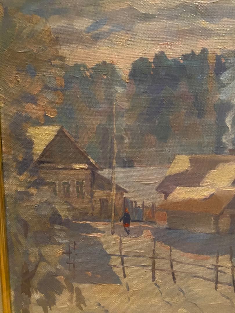 絵画☆風景画　木製額☆アンティーク