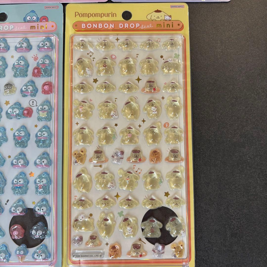 【正規品】7枚セット　ボンボンドロップシール　ミニ サンリオ
