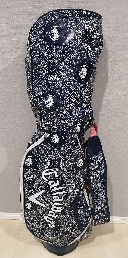 Callaway キャディバッグ ネイビー バンダナ柄