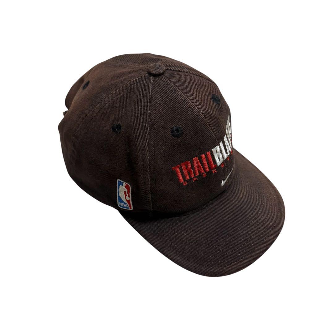 90s 銀タグ 台湾制 Nike Trail Blazers キャップ ブラウン