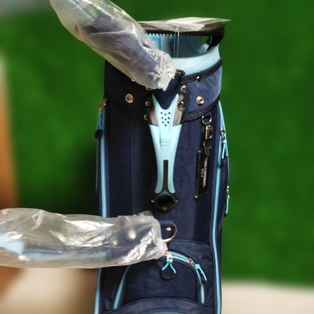 未使用 TRANS CONTINENTS GOLF キャディバッグ ネイビー