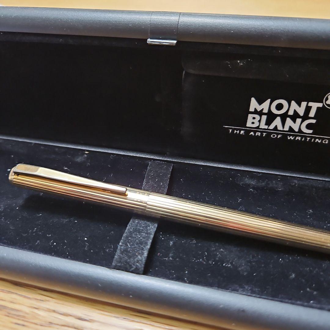 【超美品】モンブラン ノブレス ゴールド ダイヤモンドカット２０金張 １４金