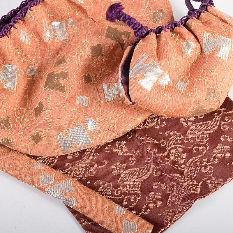 茶道具　面朱茶箱　京焼　山川巖作　茶碗　独楽棗など　九点一式　V　R8493