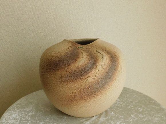 信楽焼　花瓶　花器　手作り　美峰　美杉　インテリア　箱付