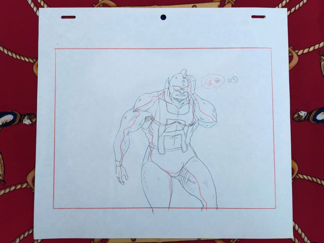 キン肉マン セル画 手描き 原画 スグル ゼブラ 当時物