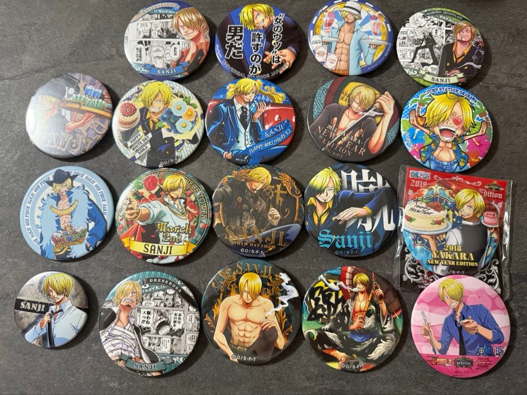 サンジ　缶バッジ　まとめ売り
