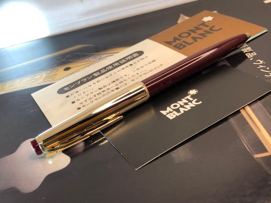 美品⭐️金運を呼ぶ！⭐️ロールゴールド総金張りキャップ&ボルドーNo78⭐️モンブラン