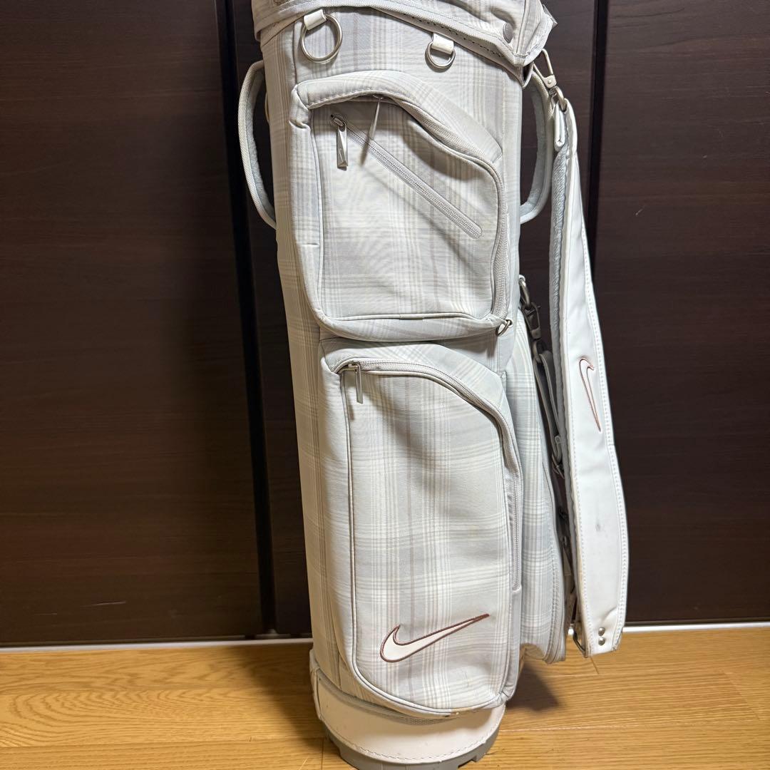 Nike golf キャディバッグ ゴルフバッグ チェック柄