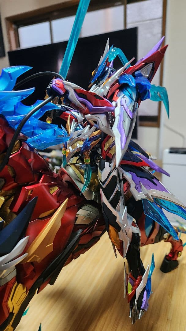 摩動核趙雲　全塗装完成品　呂布イメージ塗装