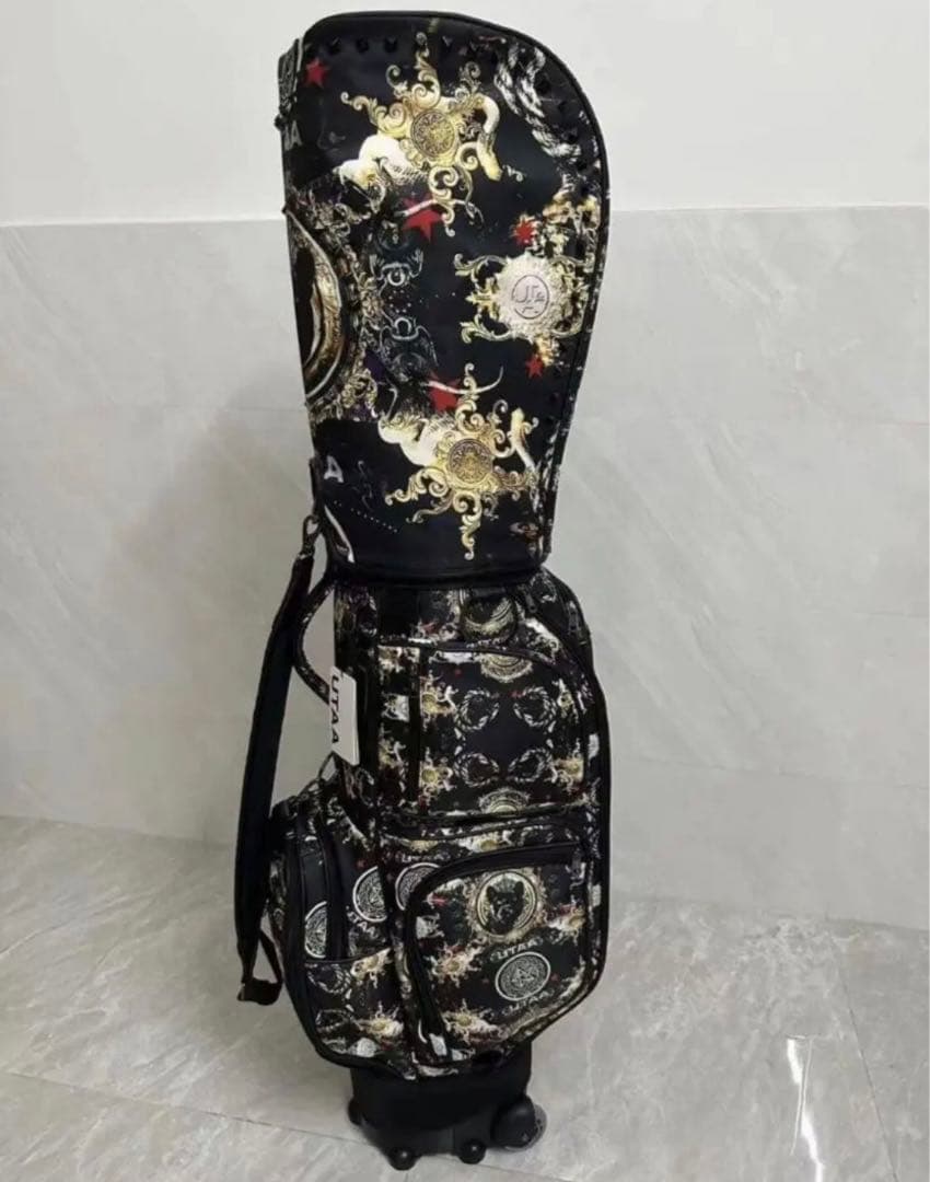 UTAA キャスター型ゴルフバッグ キャディバッグ &ボストンバッグ 2点セット