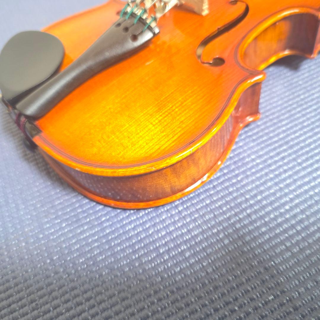 418】極虎艶杢　鈴木バイオリン No.300● 1/8 2001年製　虎杢