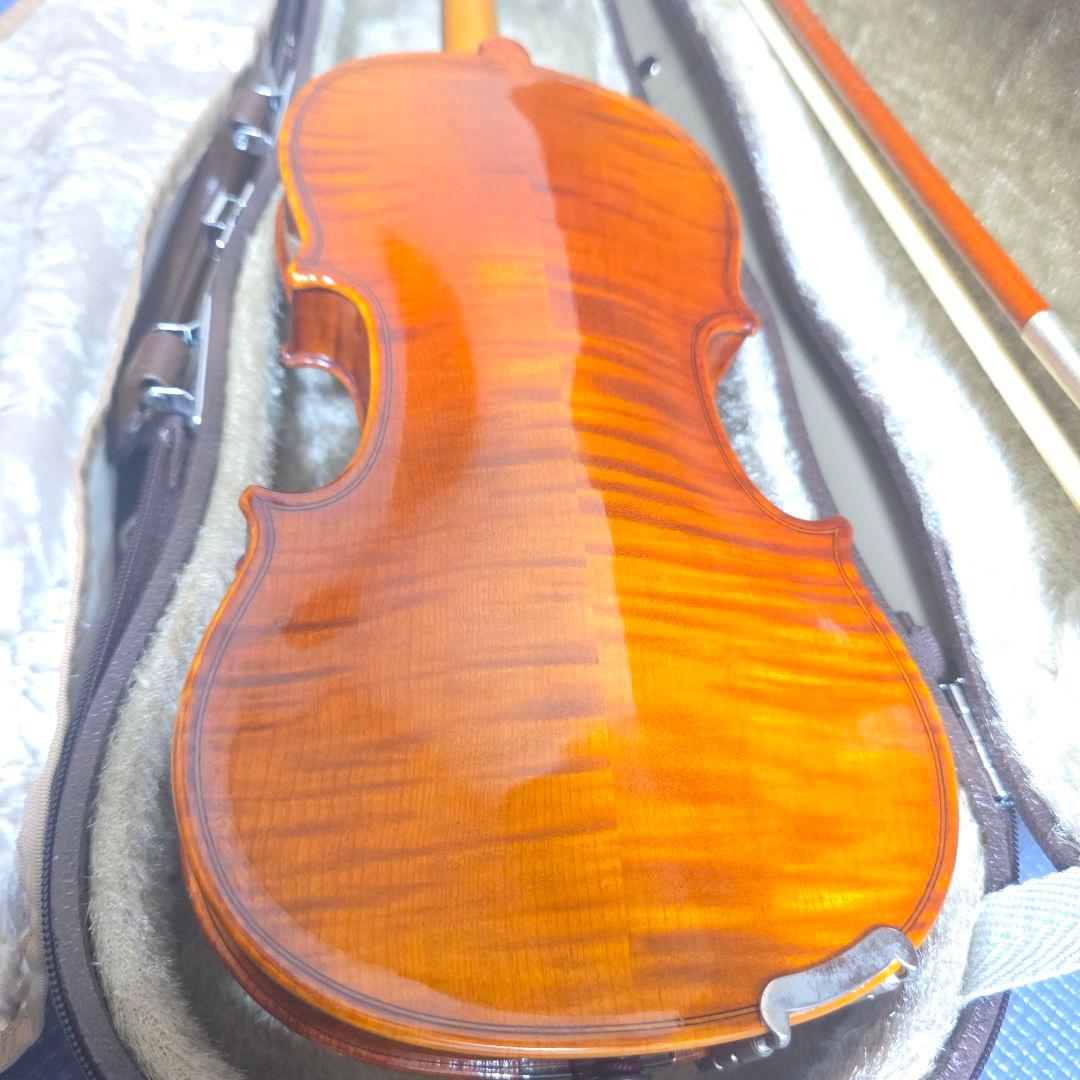 418】極虎艶杢　鈴木バイオリン No.300● 1/8 2001年製　虎杢
