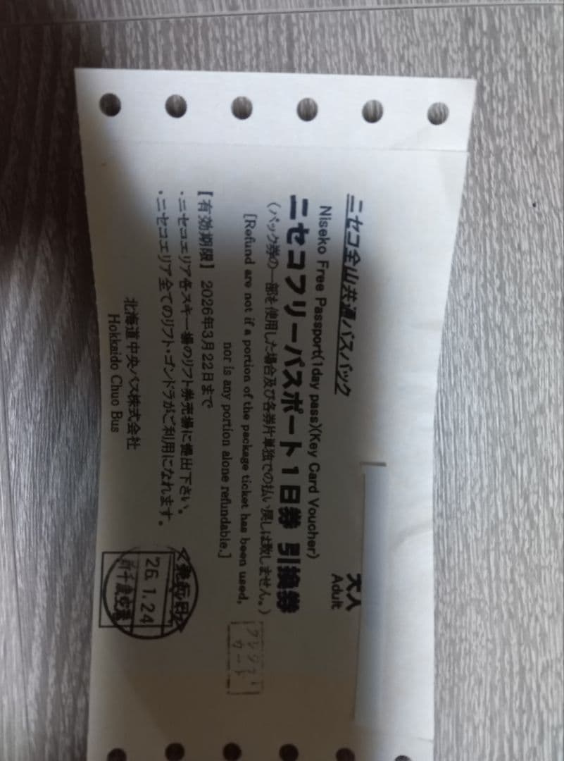 ニセコ全山リフト券