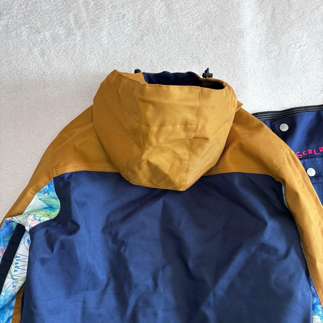 美品　ScoLarスキー・スノーボードウェア　ネイビー×ブラウン