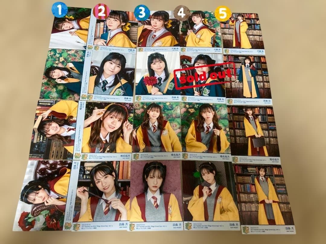 ナナニジ　Summer Live 2024　MSD衣装　ブロマイド　バラ売り