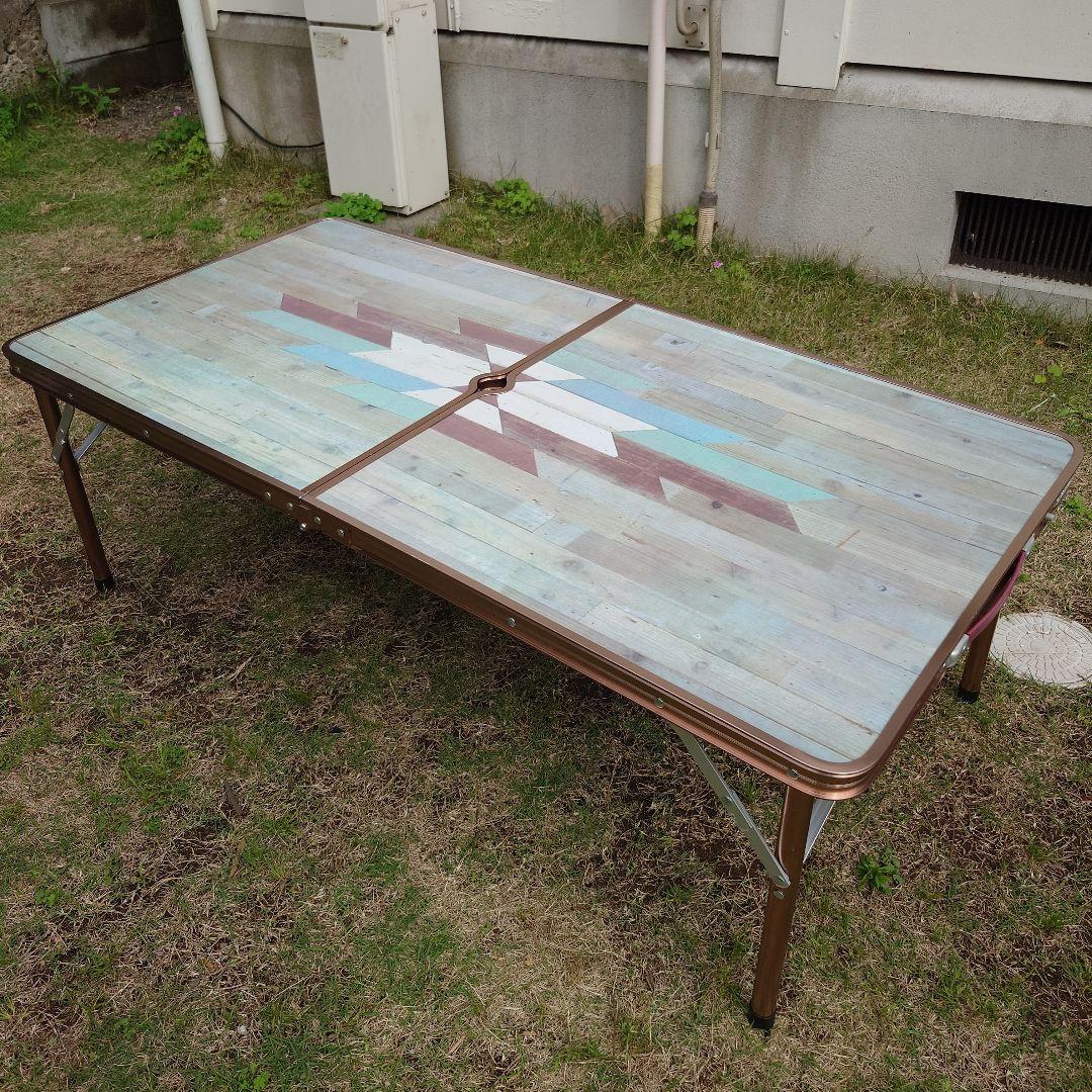 M monro モンロ ILリビングテーブル モザイクウッド120 廃盤