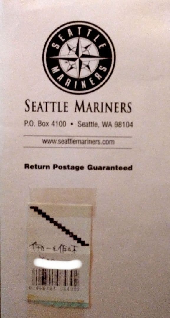 イチロー 直筆サイン シアトル・マリナーズ
