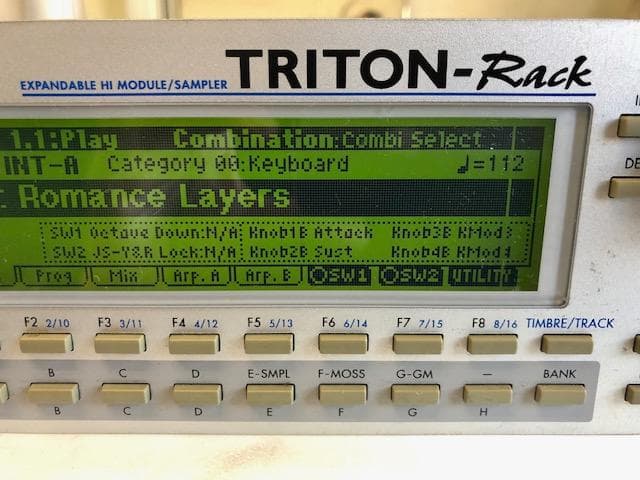 KORG TRITON-Rack 音源モジュール EXB-MOSS搭載