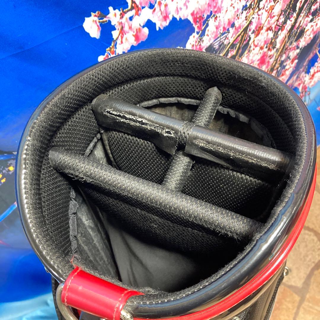 寶BU-1104 callaway キャディバッグ ブラック人気の赤黒