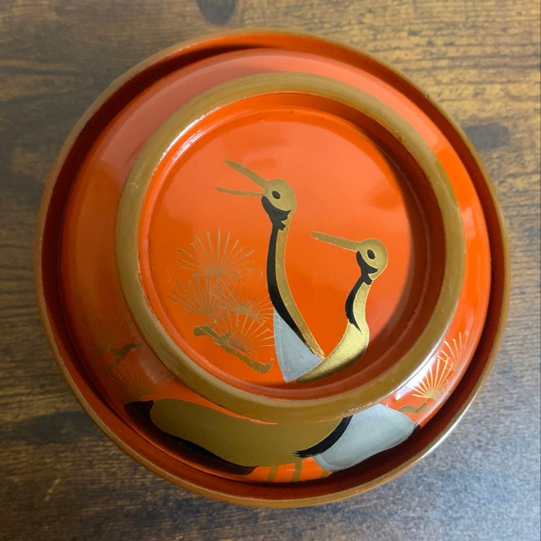 大正時代　金彩蒔絵　木製漆塗吸物椀　10客　大きめ　時代物　縁起物