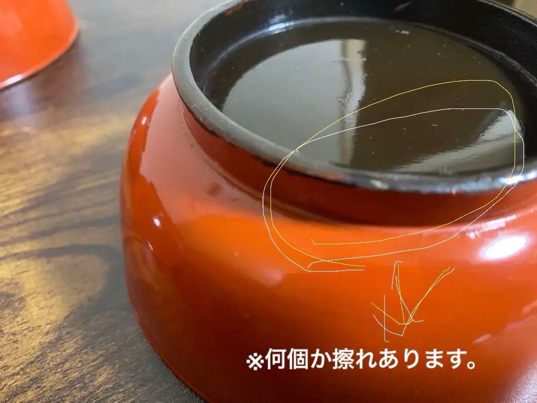 大正時代　金彩蒔絵　木製漆塗吸物椀　10客　大きめ　時代物　縁起物