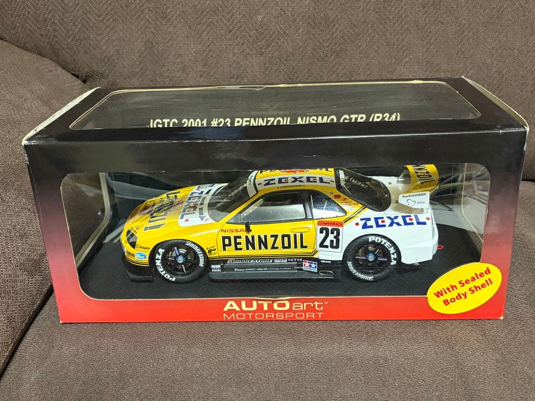 AUTOart スカイラインGTR R34 ミニカー約1/18