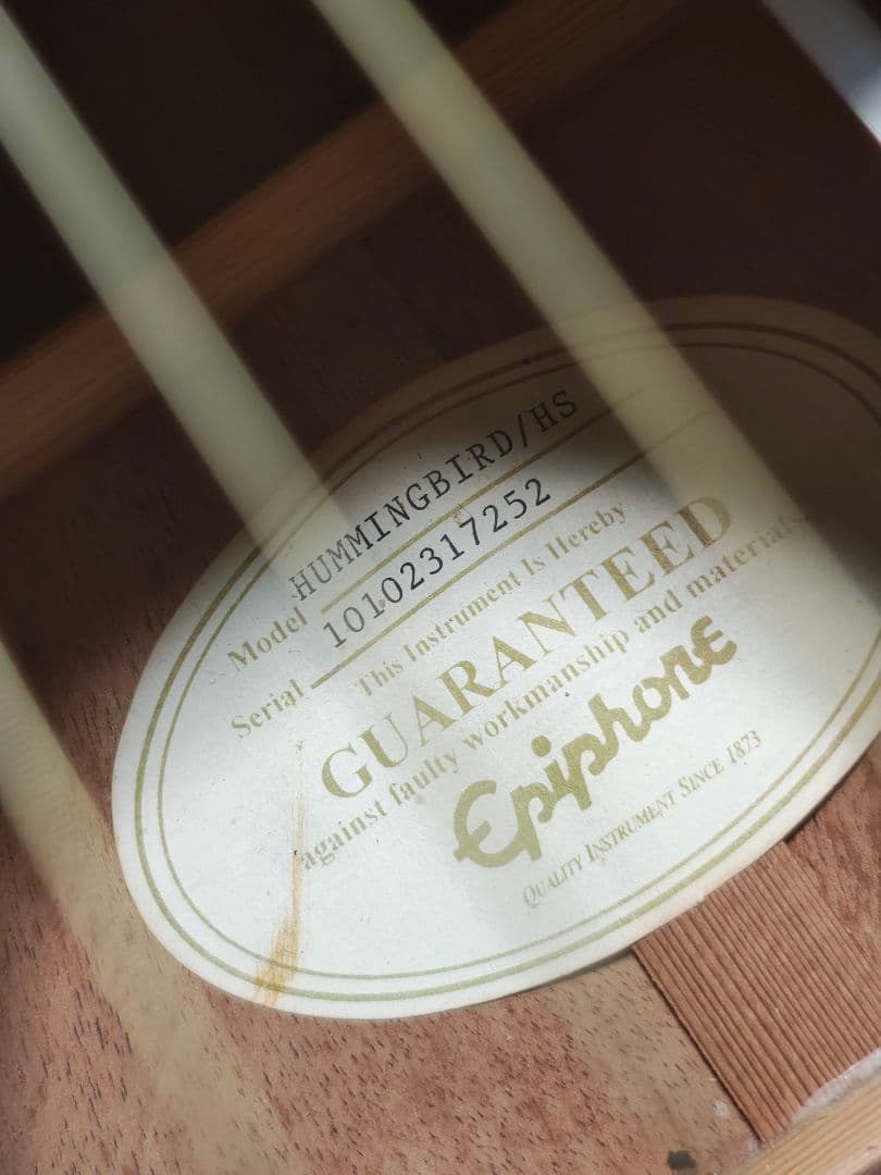 Epiphoneハミングバード/美品/ハードケース付