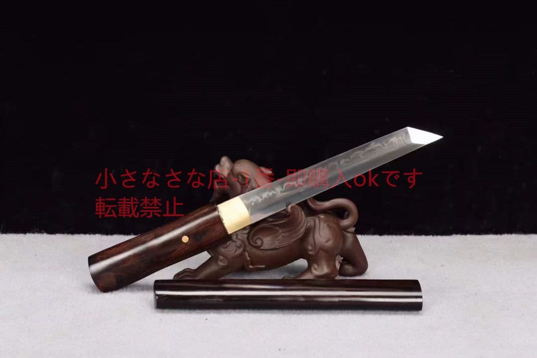 『黒檀小猟刀』武具　刀装具　日本刀　模造刀   居合刀    肋差   短刀