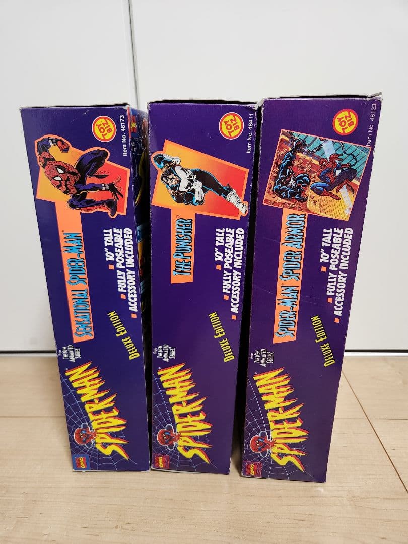 未使用　スパイダーマン デラックスエディション フィギュア 3体　トイビズ