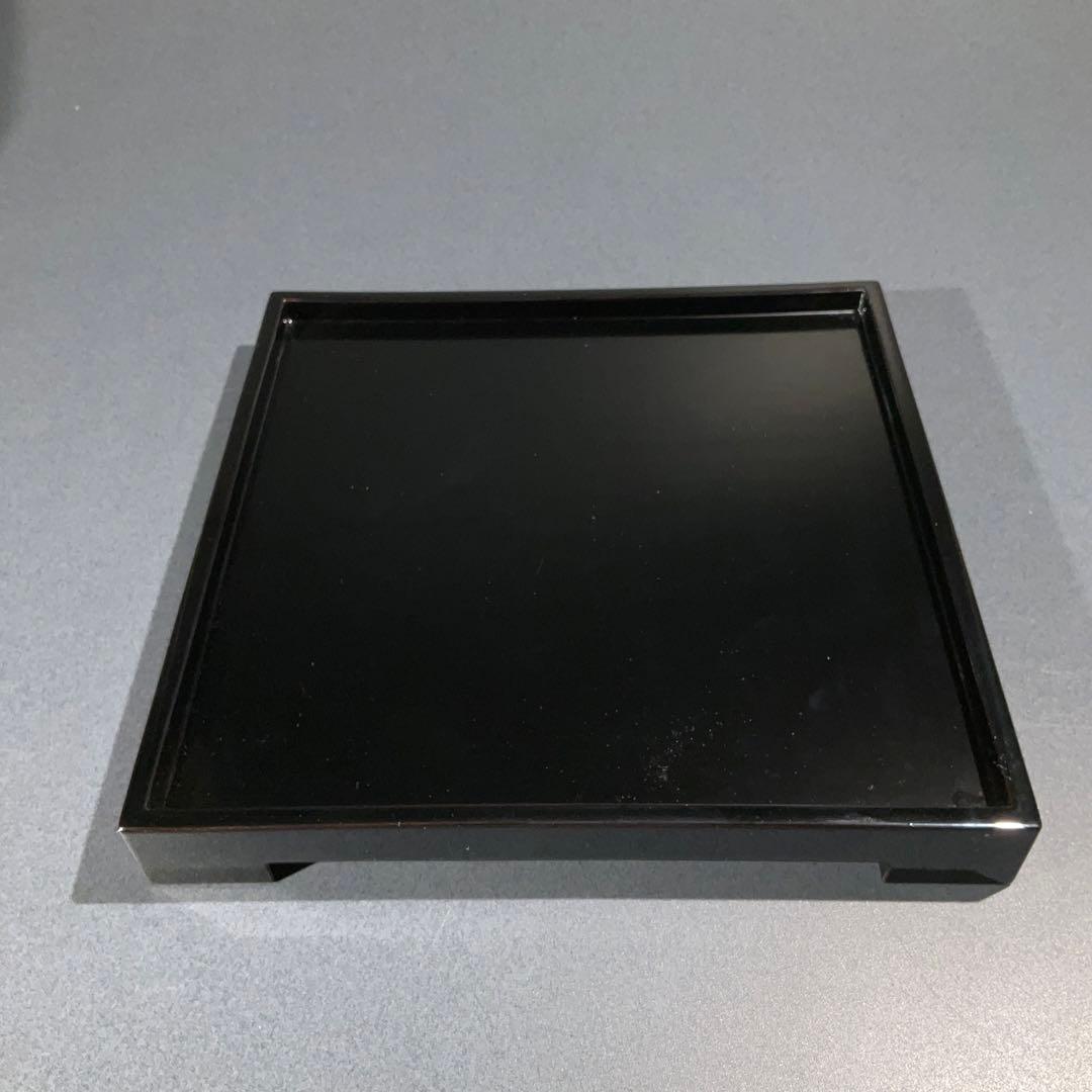 沈金蒔絵　千羽鶴　三段重　黒漆　共箱　三谷吾一　輪島　R0845て