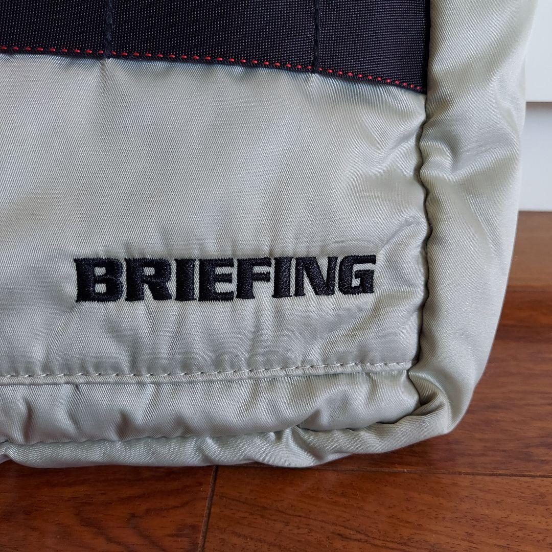人気〈BRIEFING〉カートバッグ ブリーフィング ラウンドバッグ シルバー系