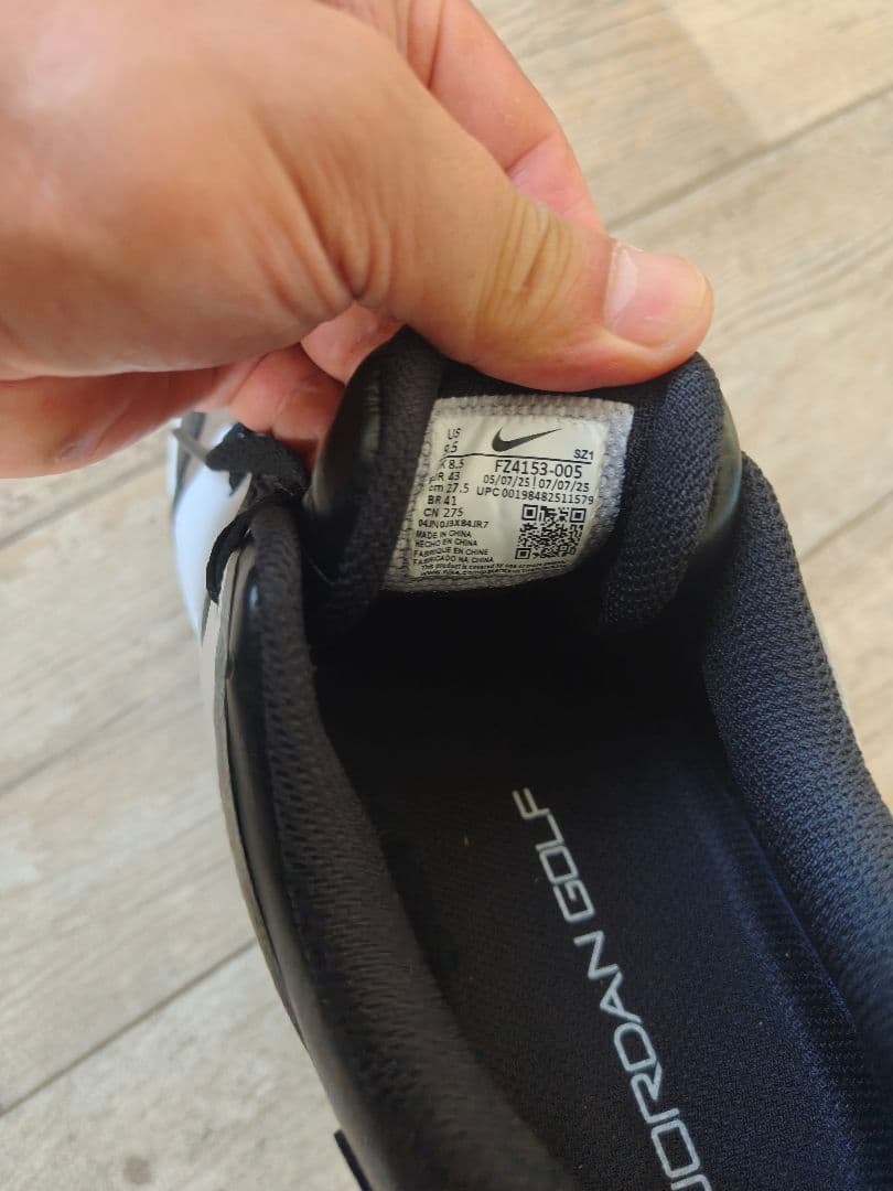 1ラウンド利用　エアジョーダンゴルフ　ゴルフシューズ FZ4153 005