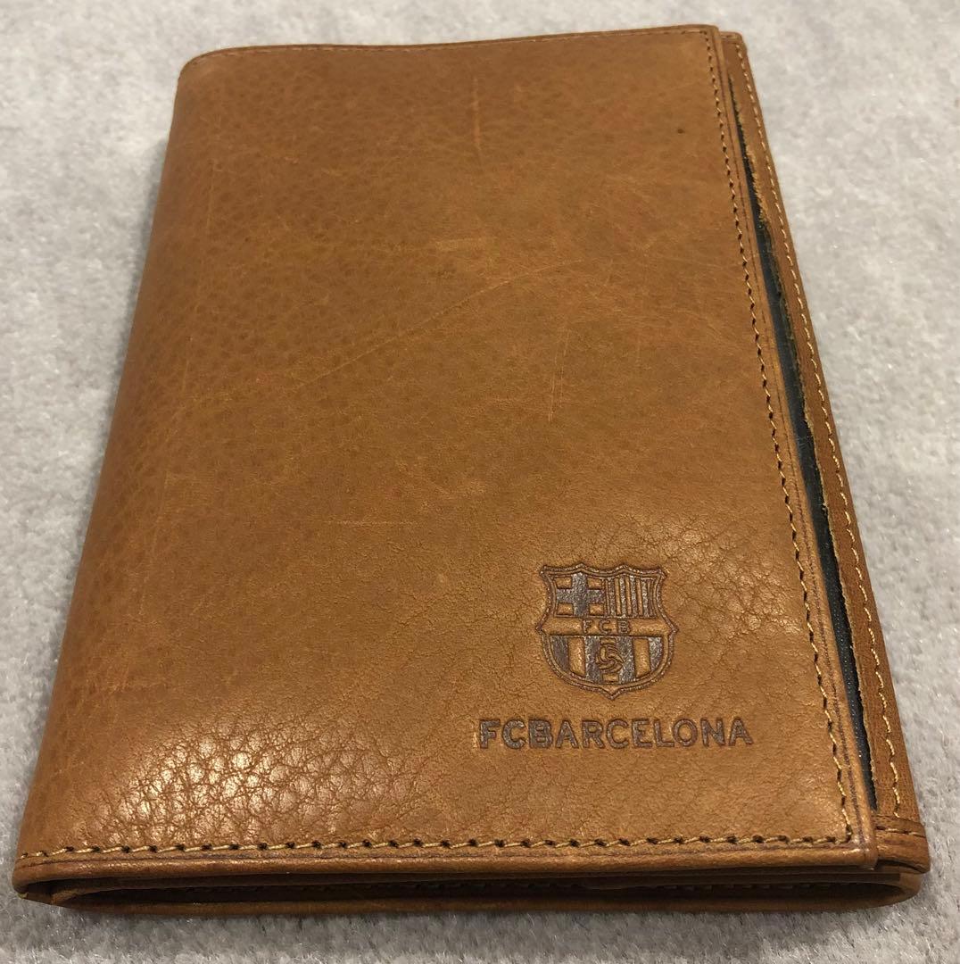 FCバルセロナ 本革 お札入れ 定期入れ カード入れ