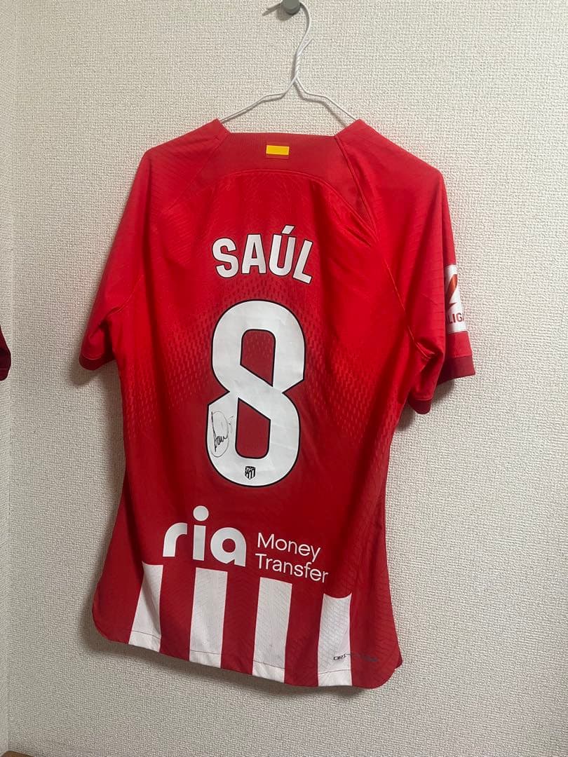 アトレティコ・マドリード SAÚL サイン入り実使用ユニフォーム