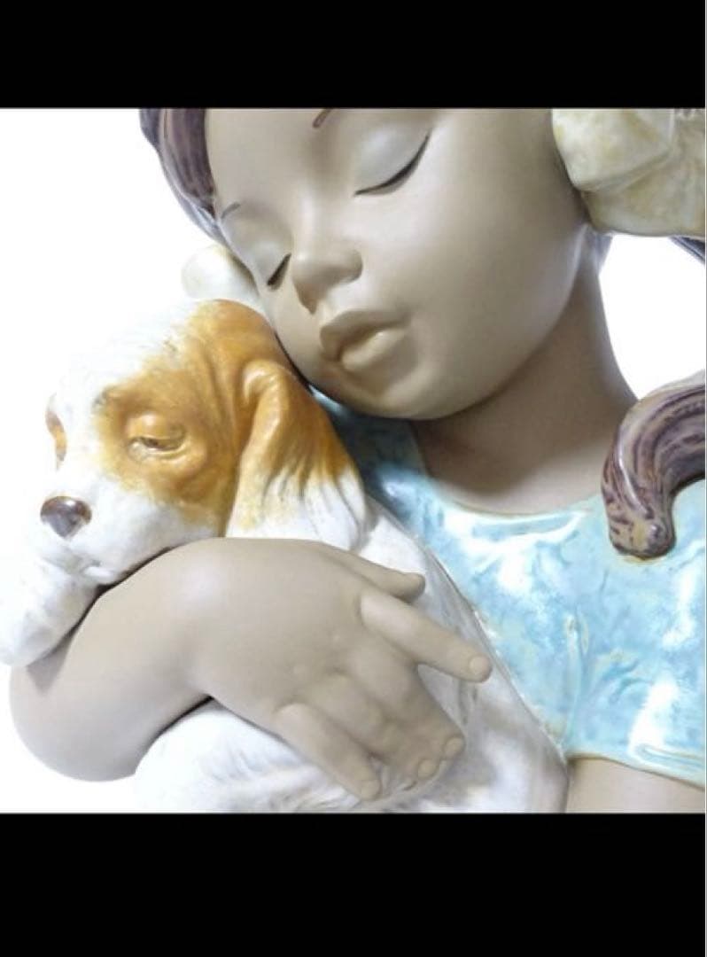 ヴィンテージ LLADRO グレス、とっても好きよ 大型フィギュリン