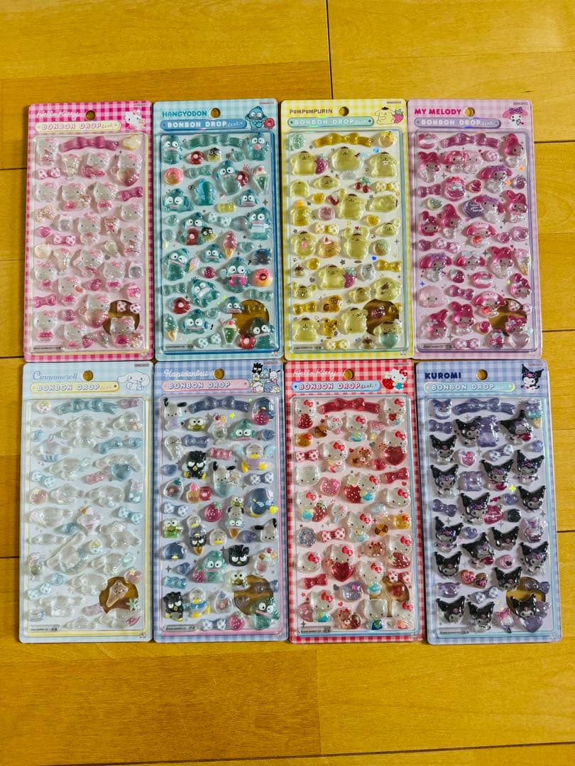 ボンボンドロップシール サンリオ 第2弾 全8種コンプリートset