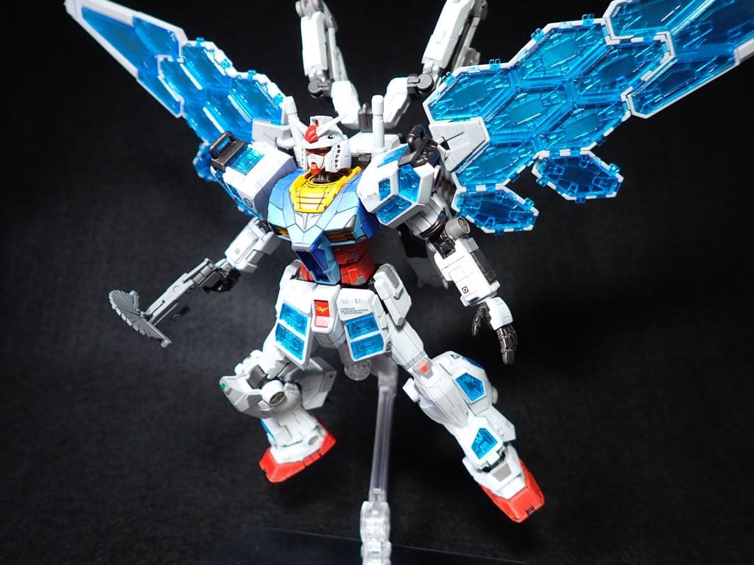 【全塗装完成品】1/144 ガンダム (グラスフェザー装備)