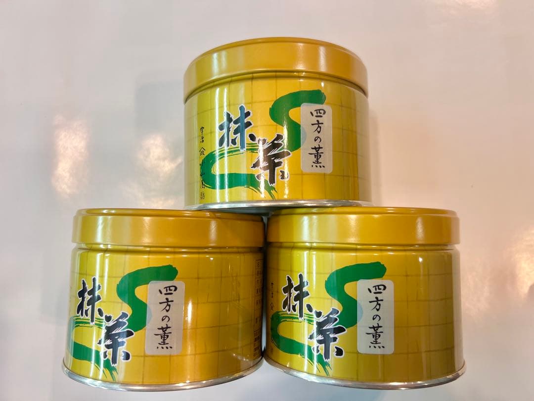 京都宇治抹茶　山政小山園　四方の薫150g ×3缶 MATCHAPOWDERED