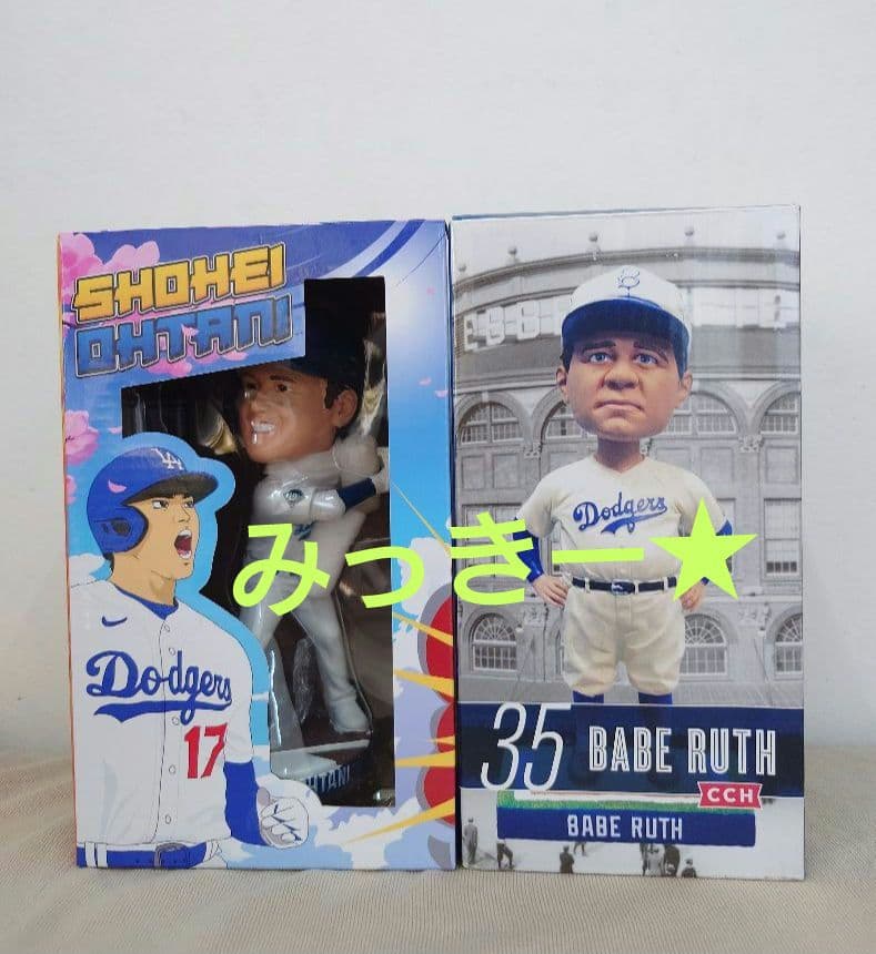 ★貴重品★　ドジャース　ベーブルース 大谷翔平 ボブルヘッド