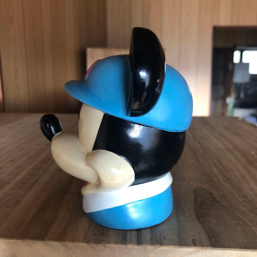 ミッキーマウス フィギュア 帽子付き貯金箱