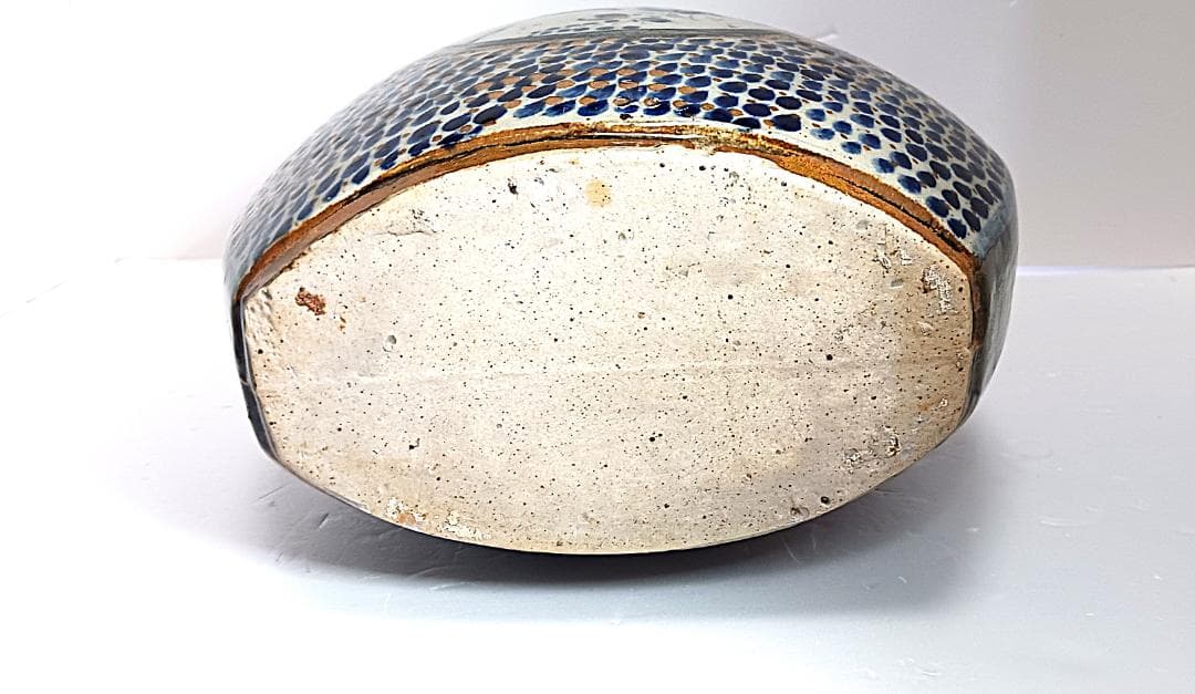 トナラ焼　フォークアート　民族　花瓶　フラワーベース　メキシコ