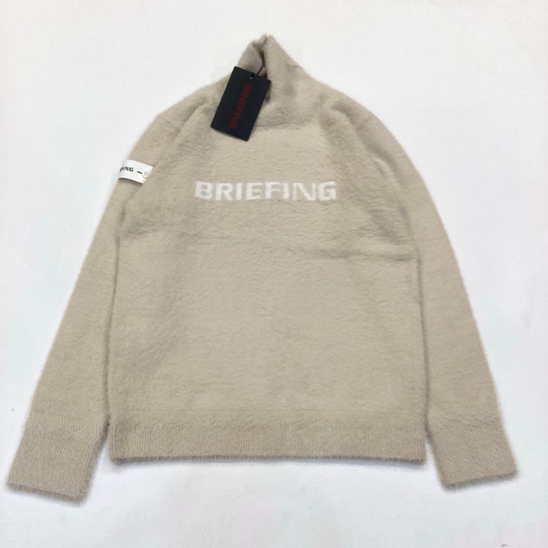 完売品　BRIEFING SHAGGY LOGO TURTLENECK KNIT
