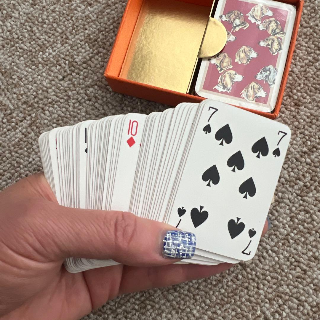 エルメス犬イラストのトランプセット